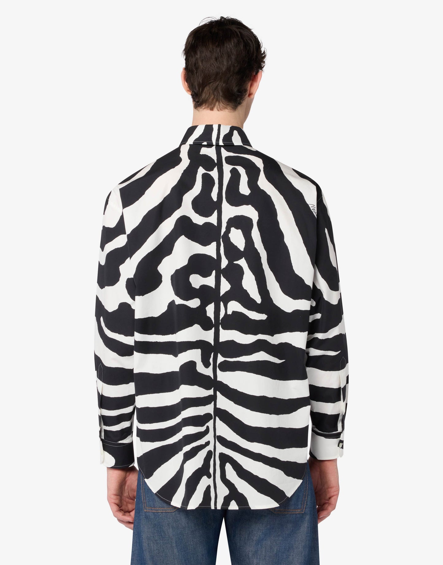 Camicia in popeline di cotone stampata