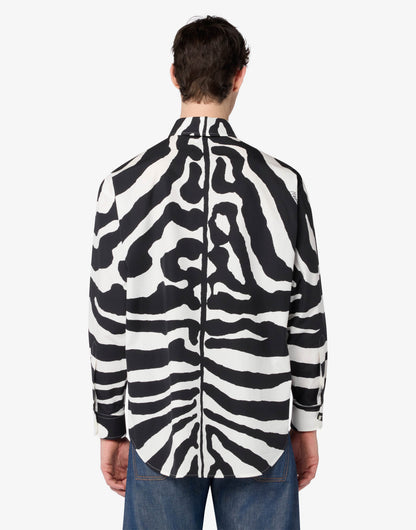 Camicia in popeline di cotone stampata
