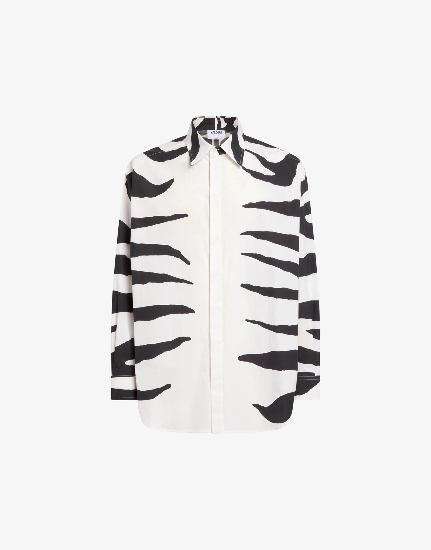 Camicia in popeline di cotone stampata