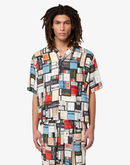 Camicia in seta stampata