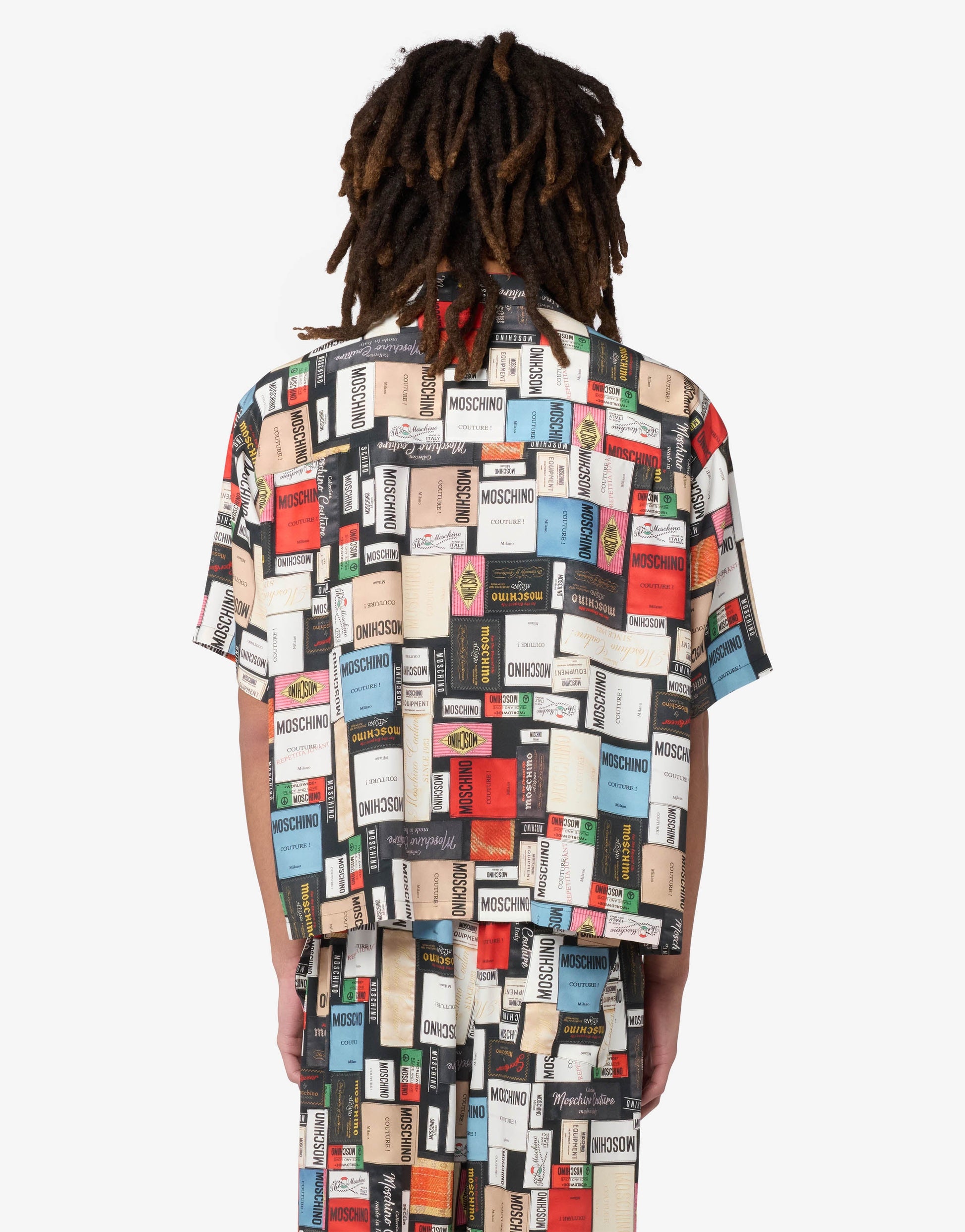 Camicia in seta stampata