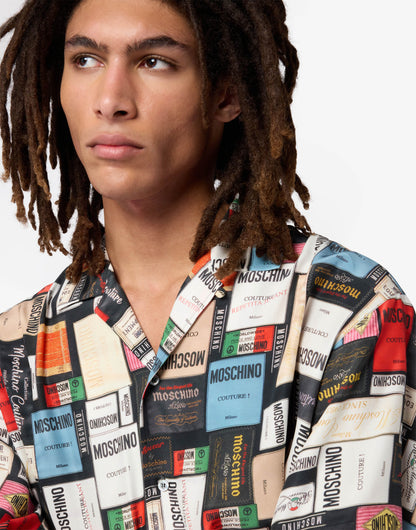 Camicia in seta stampata