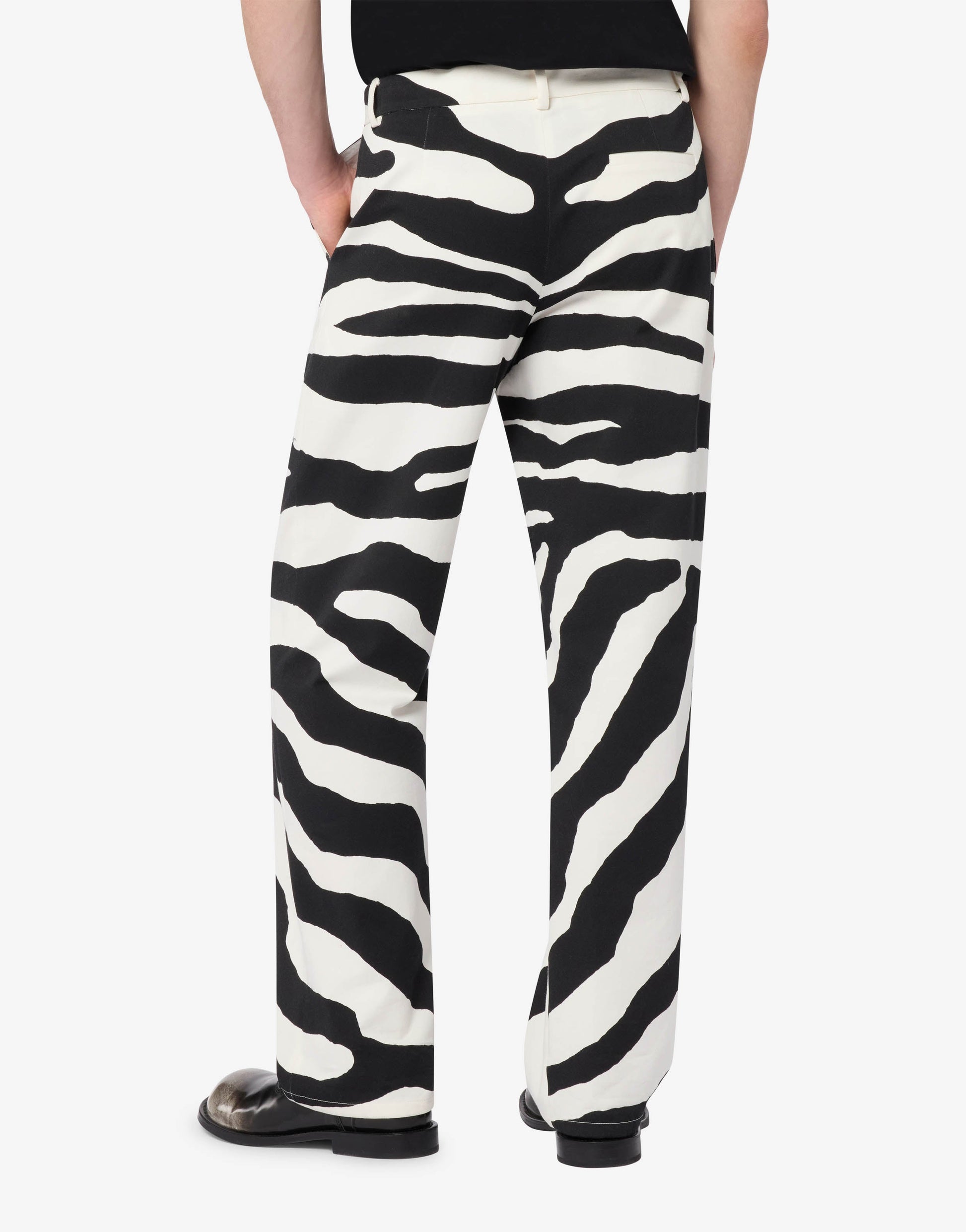 Pantalone in cotone pesante stampato