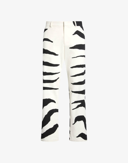 Pantalone in cotone pesante stampato