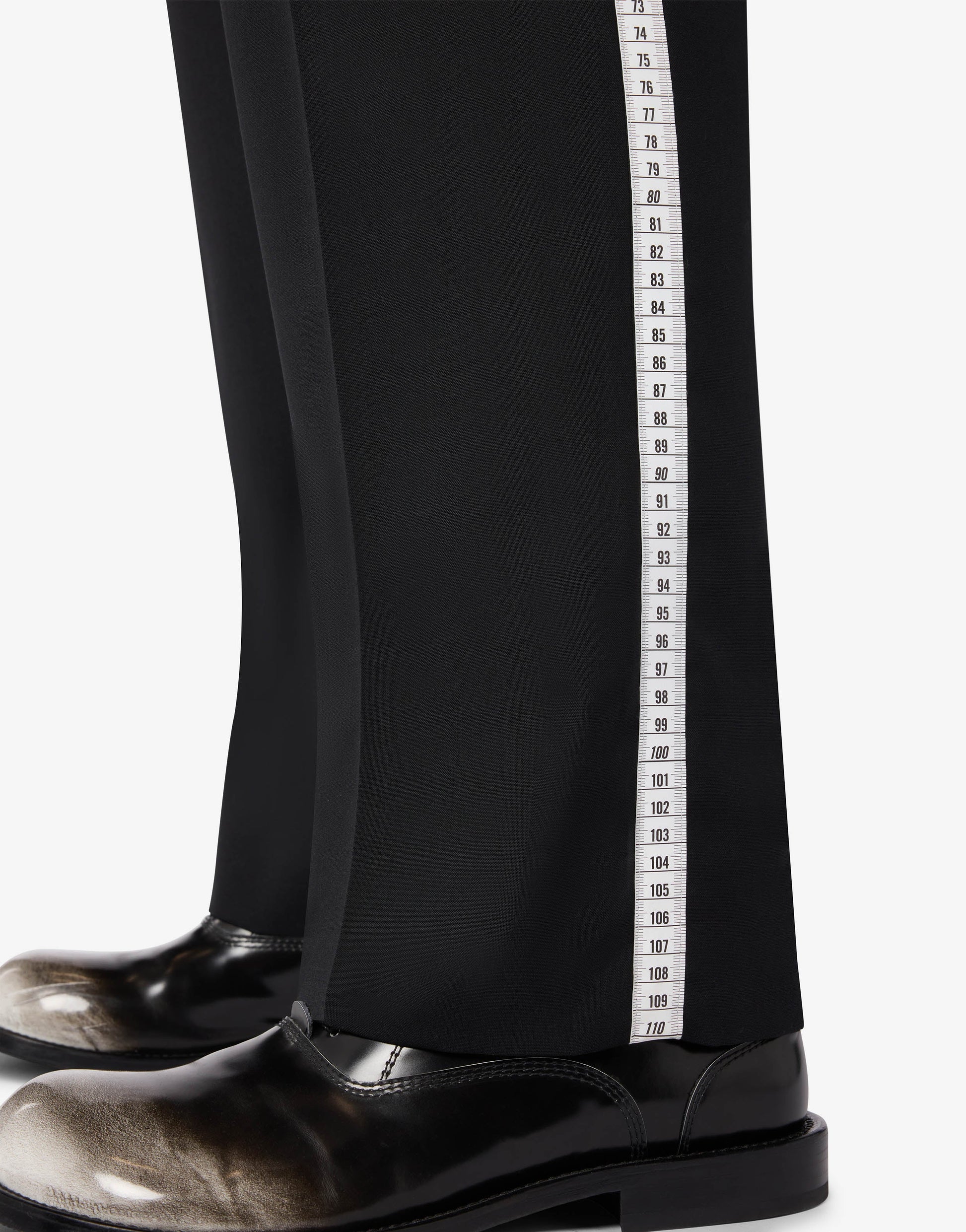 Pantalone in panno di lana stampato