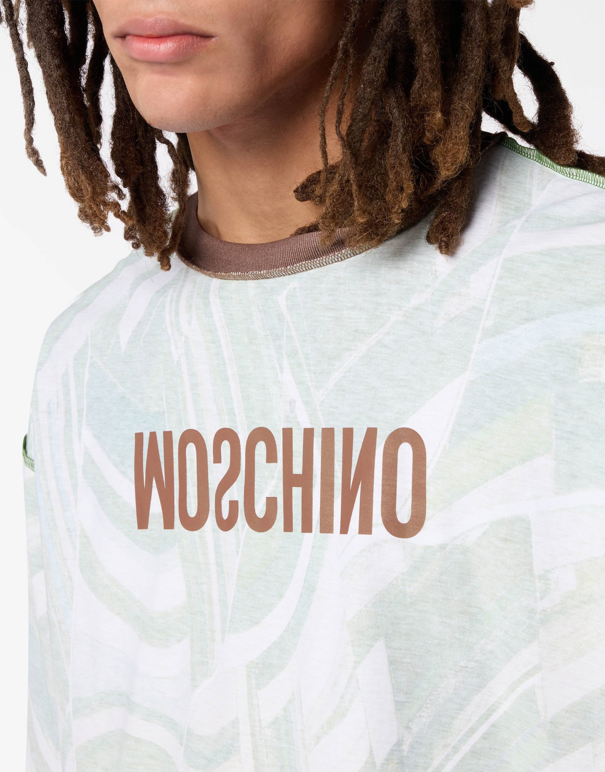 T-shirt in jersey di cotone stampata
