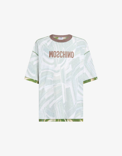 T-shirt in jersey di cotone stampata