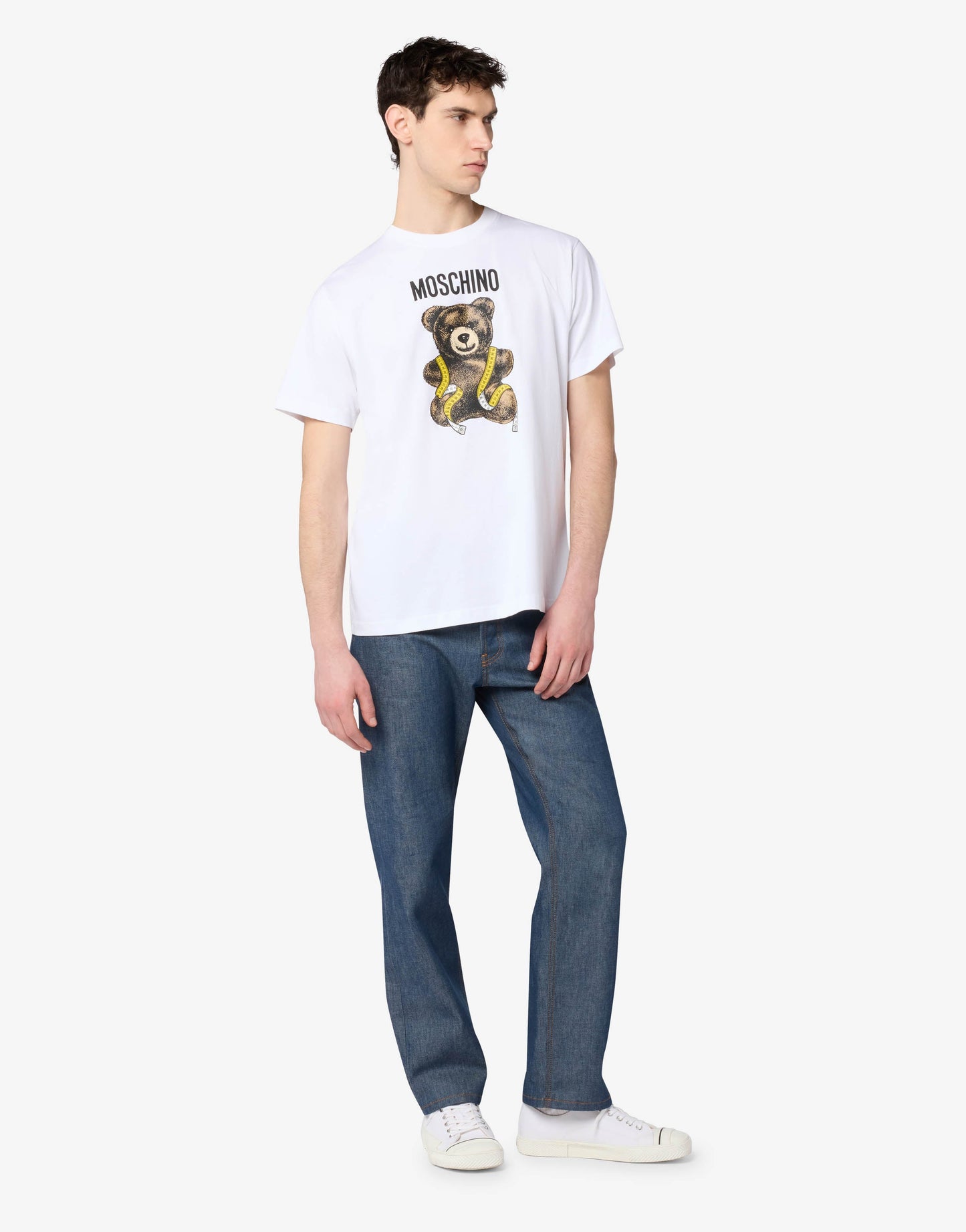 T-shirt in jersey di cotone Moschino Teddy Bear