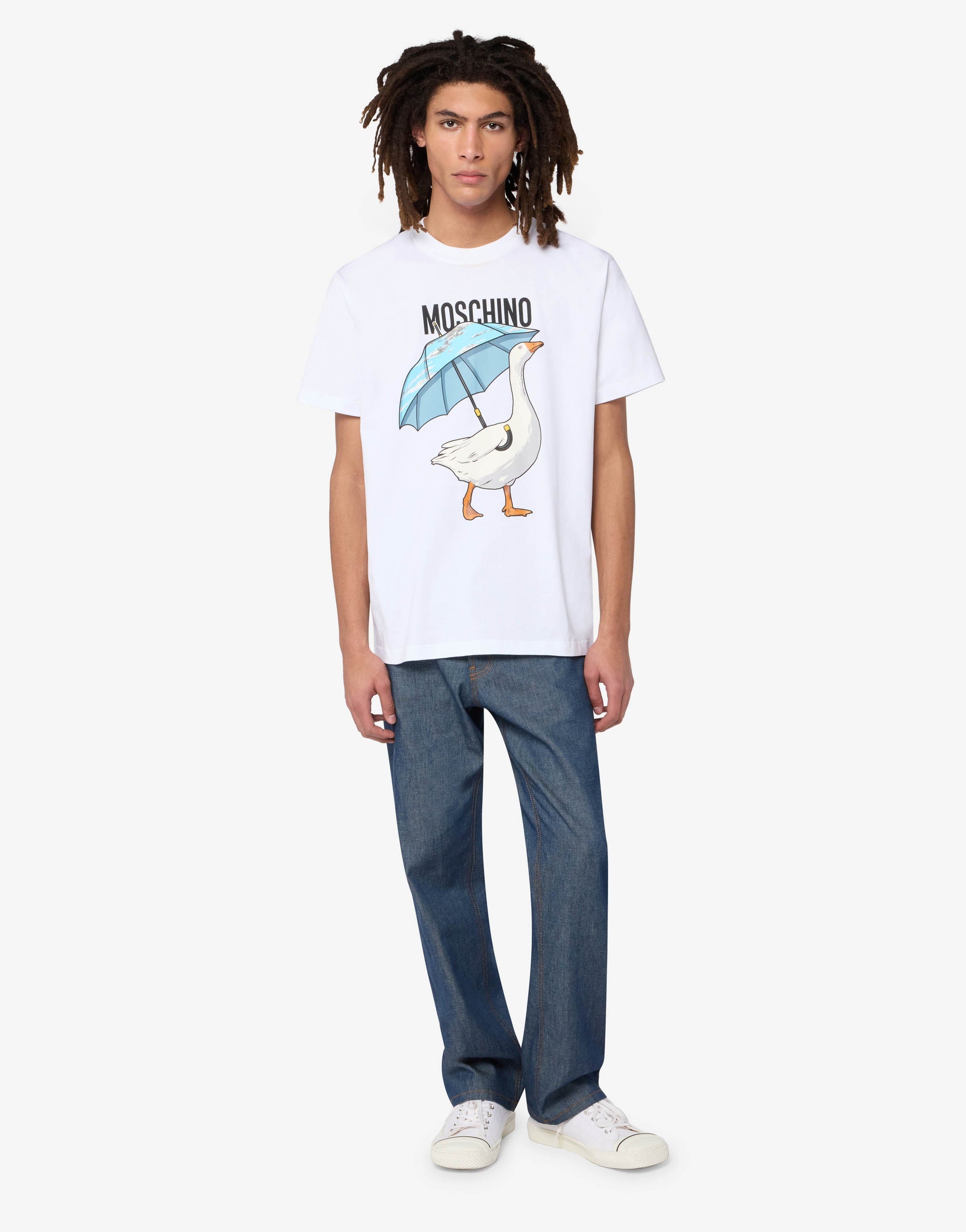 T-shirt in jersey di cotone Goose