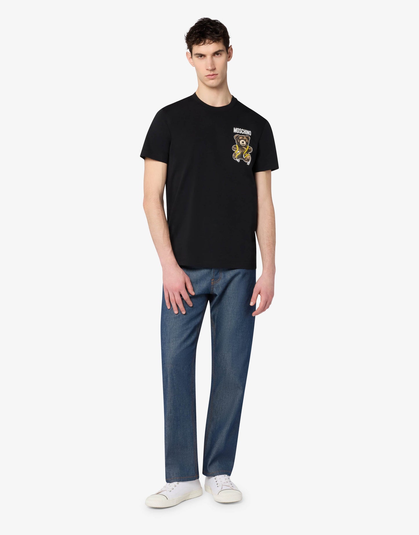 T-shirt in jersey di cotone Moschino Teddy Bear