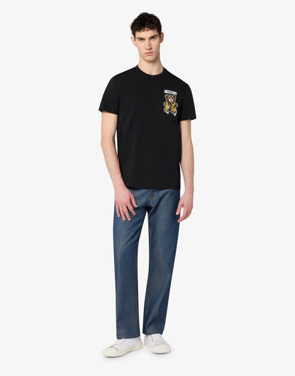 T-shirt in jersey di cotone Moschino Teddy Bear