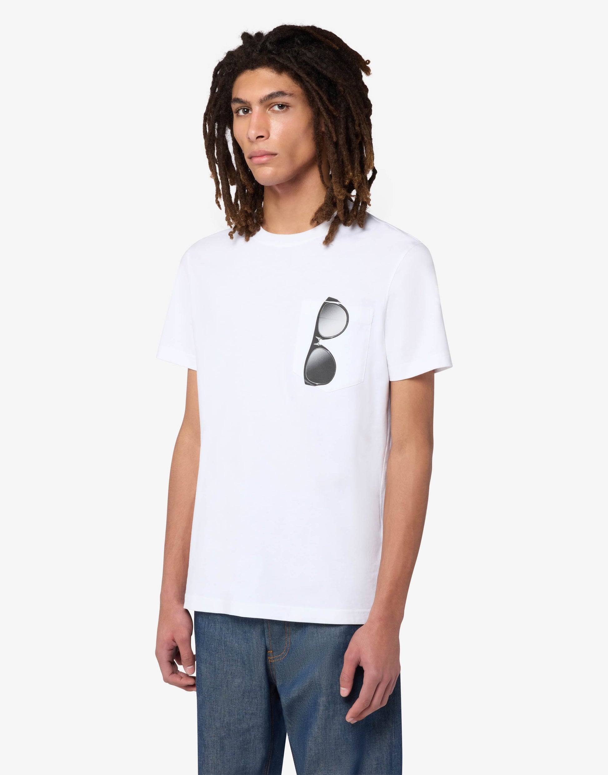 T-shirt in jersey di cotone stampata