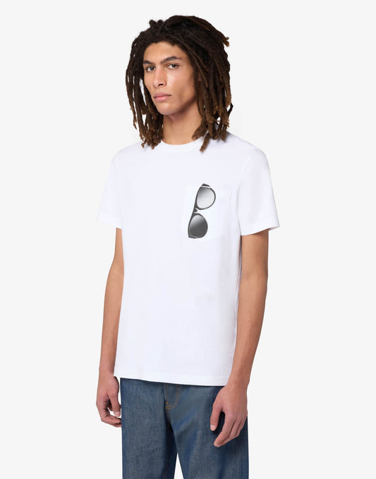 T-shirt in jersey di cotone stampata
