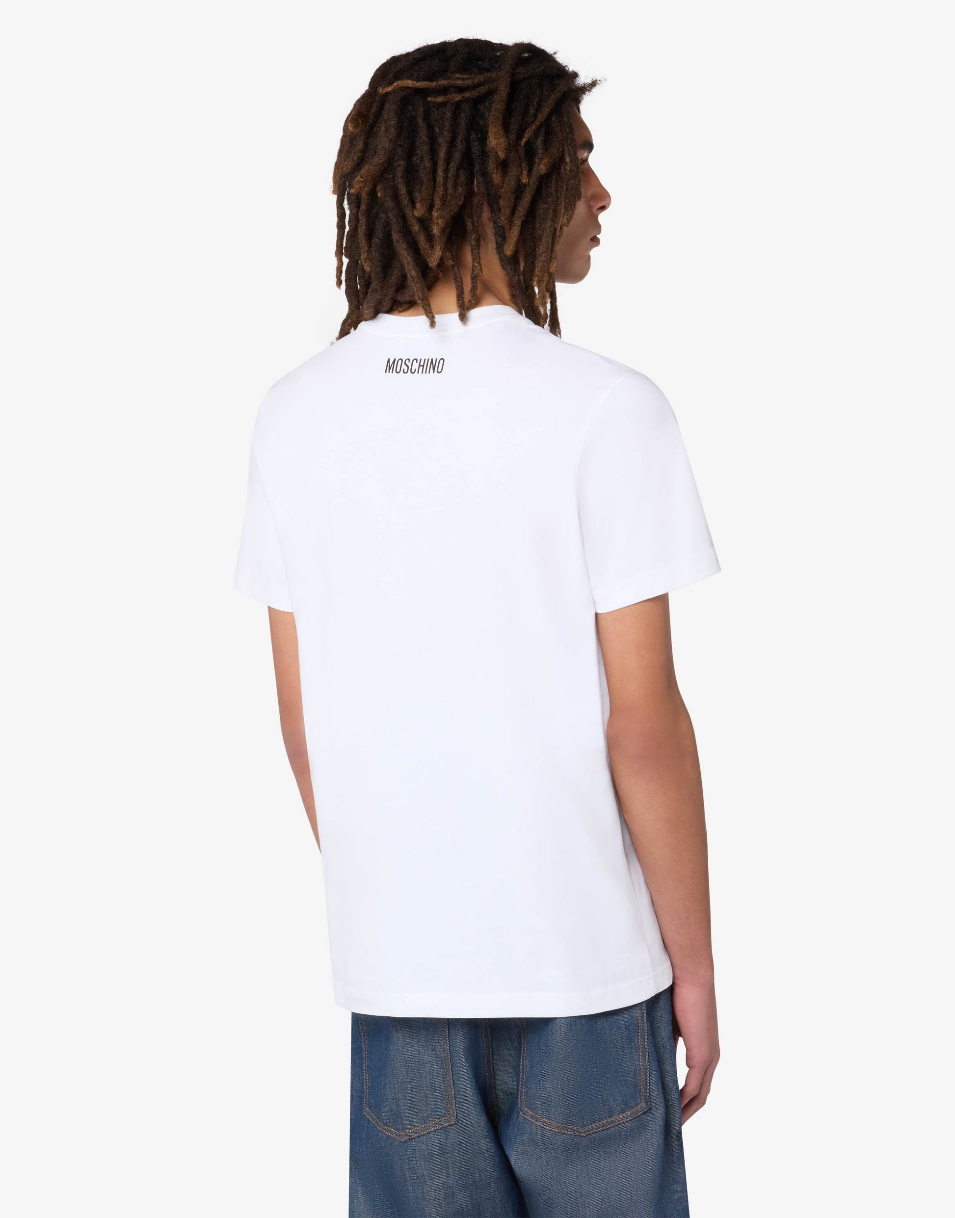 T-shirt in jersey di cotone stampata