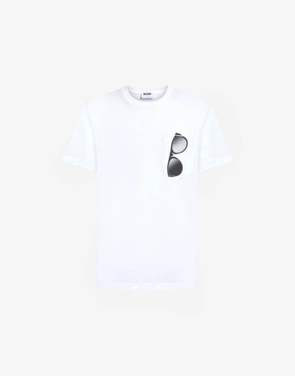 T-shirt in jersey di cotone stampata