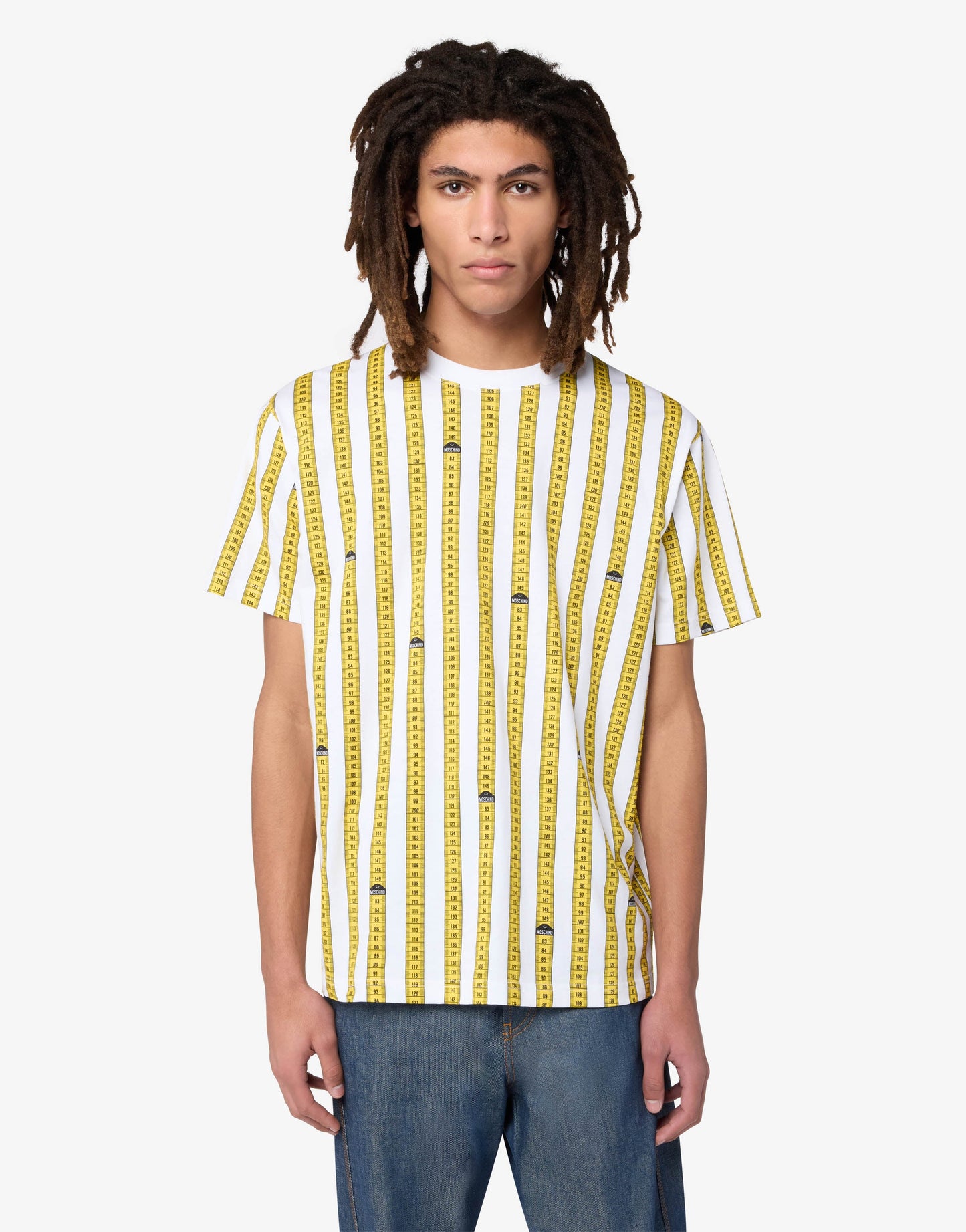T-shirt in jersey di cotone stampata