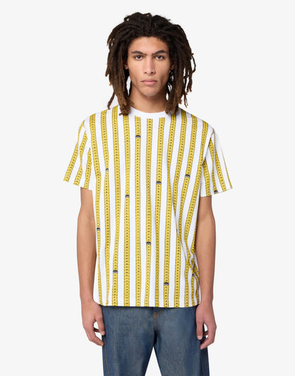 T-shirt in jersey di cotone stampata