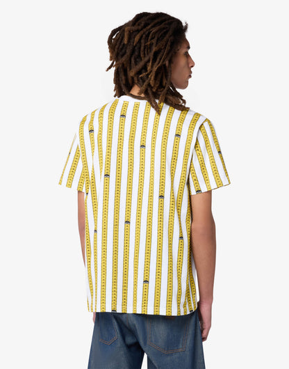 T-shirt in jersey di cotone stampata
