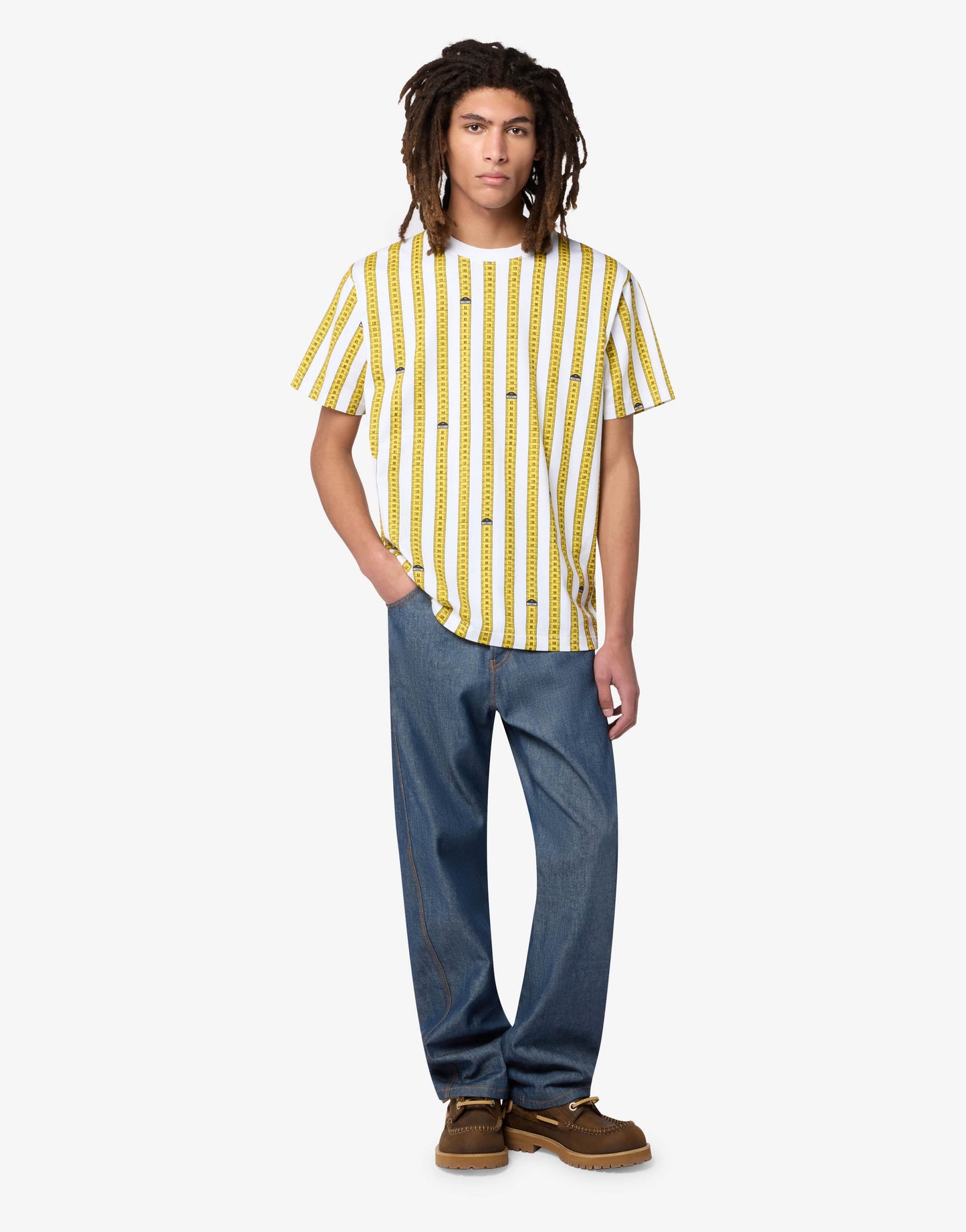 T-shirt in jersey di cotone stampata