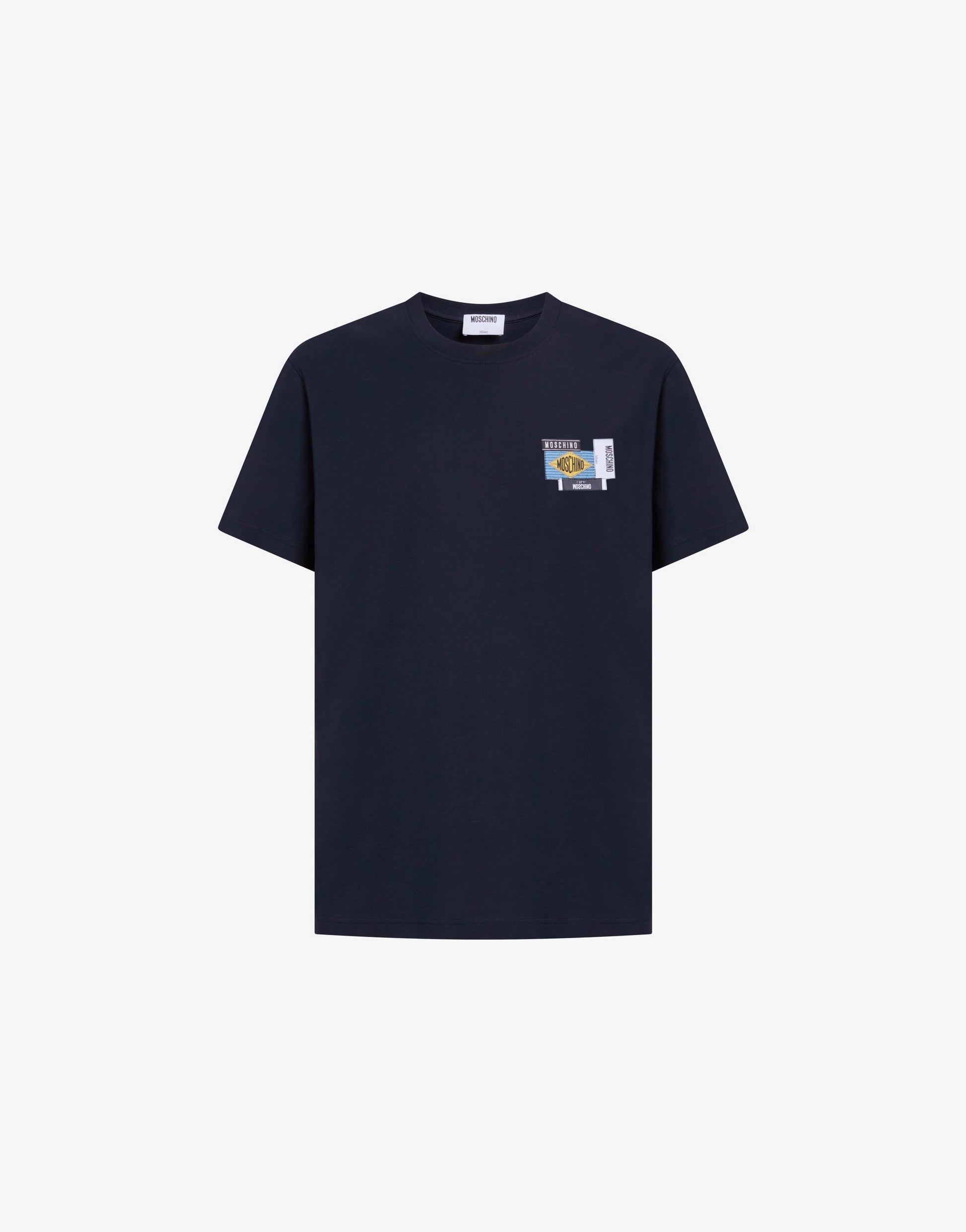 T-shirt in jersey di cotone ricamata