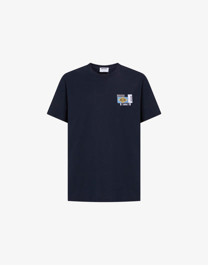 T-shirt in jersey di cotone ricamata