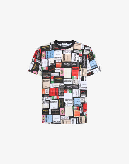 T-shirt in jersey di cotone stampata