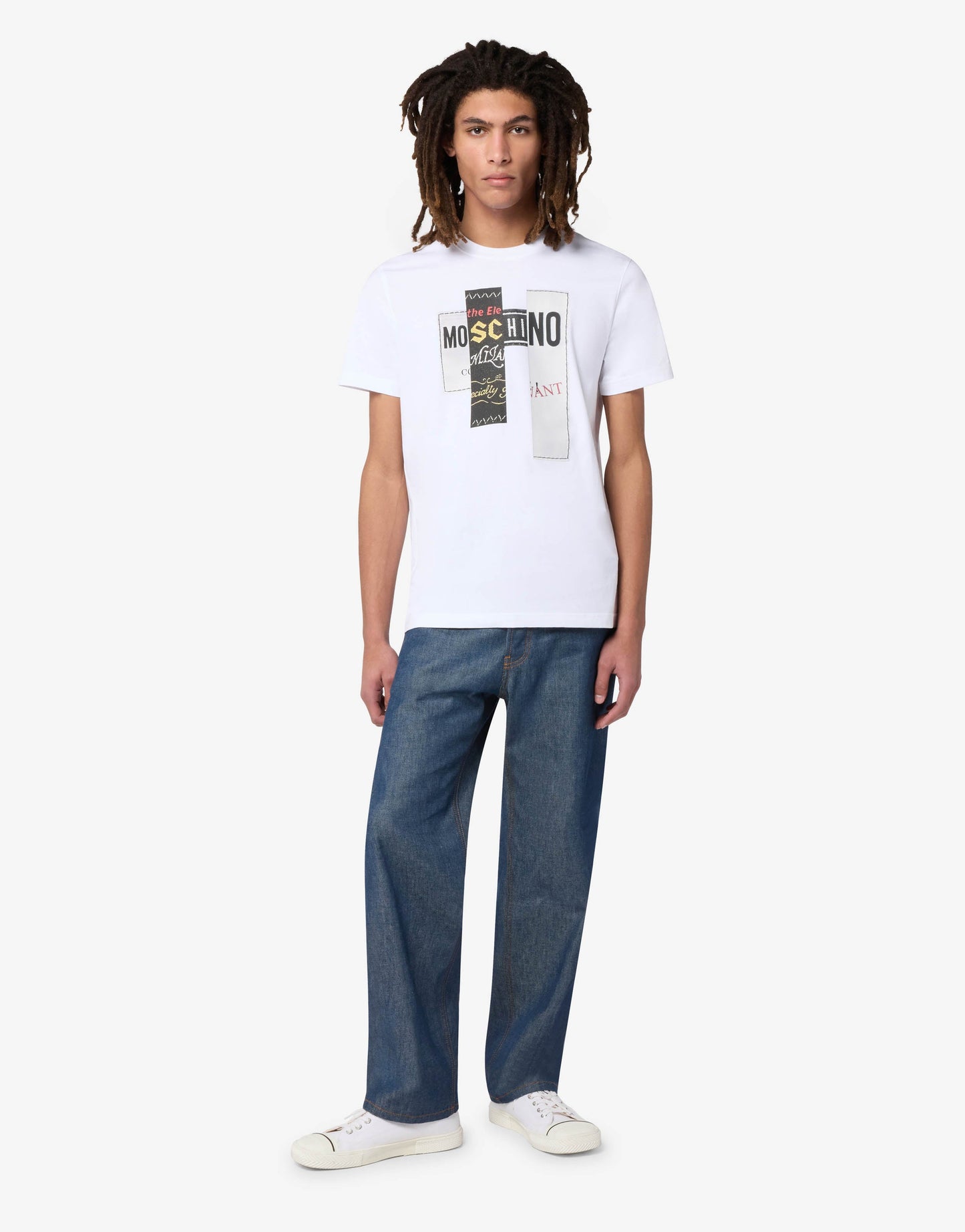 T-shirt in jersey di cotone stampata