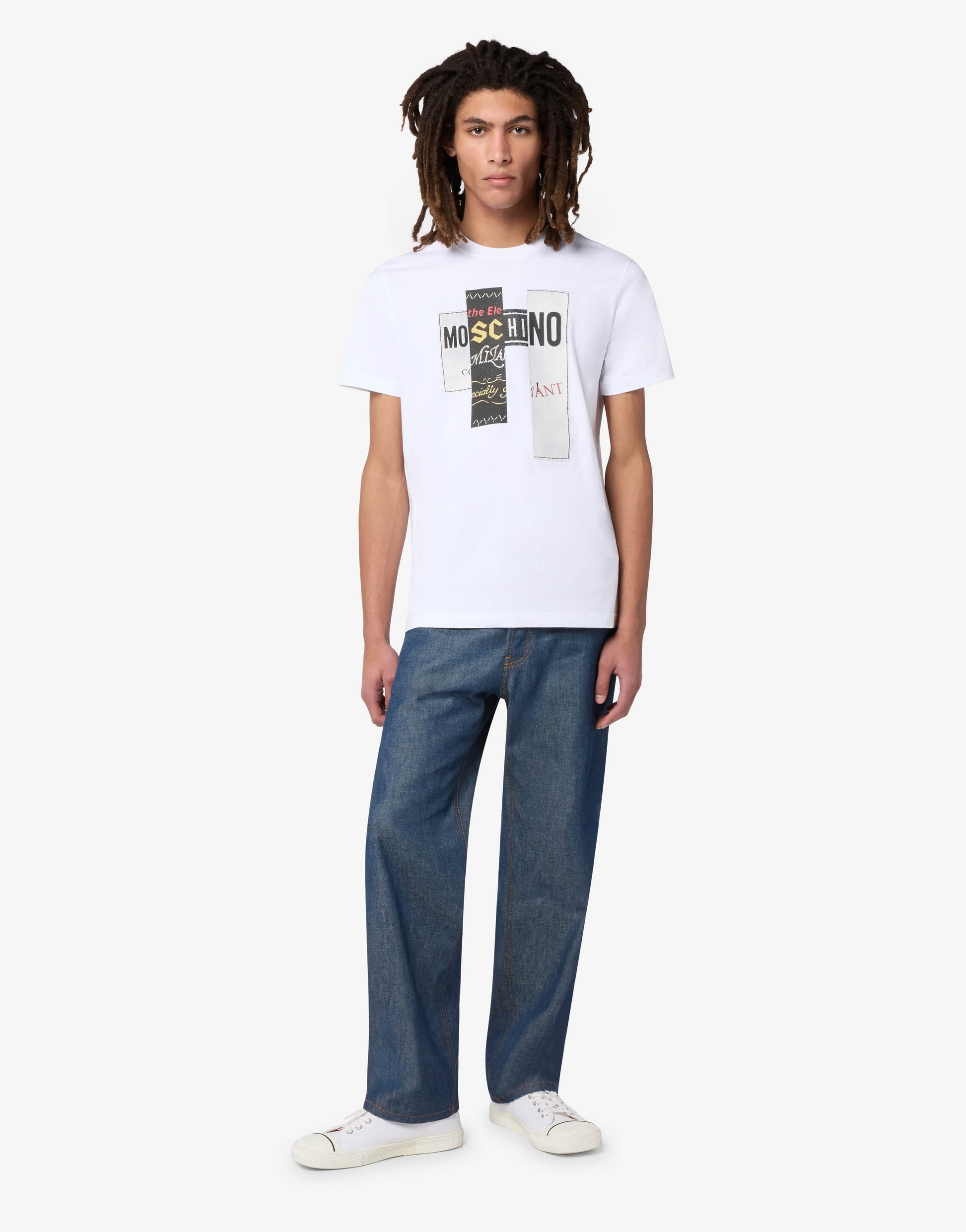 T-shirt in jersey di cotone stampata