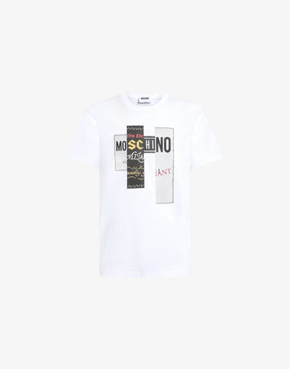 T-shirt in jersey di cotone stampata