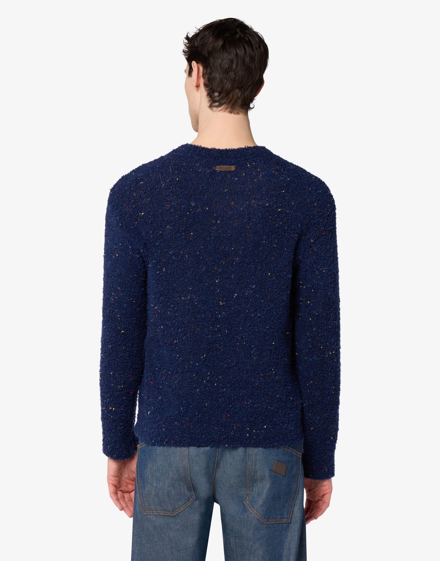 Pullover in misto lana bouclé Moschino Teddy Bear