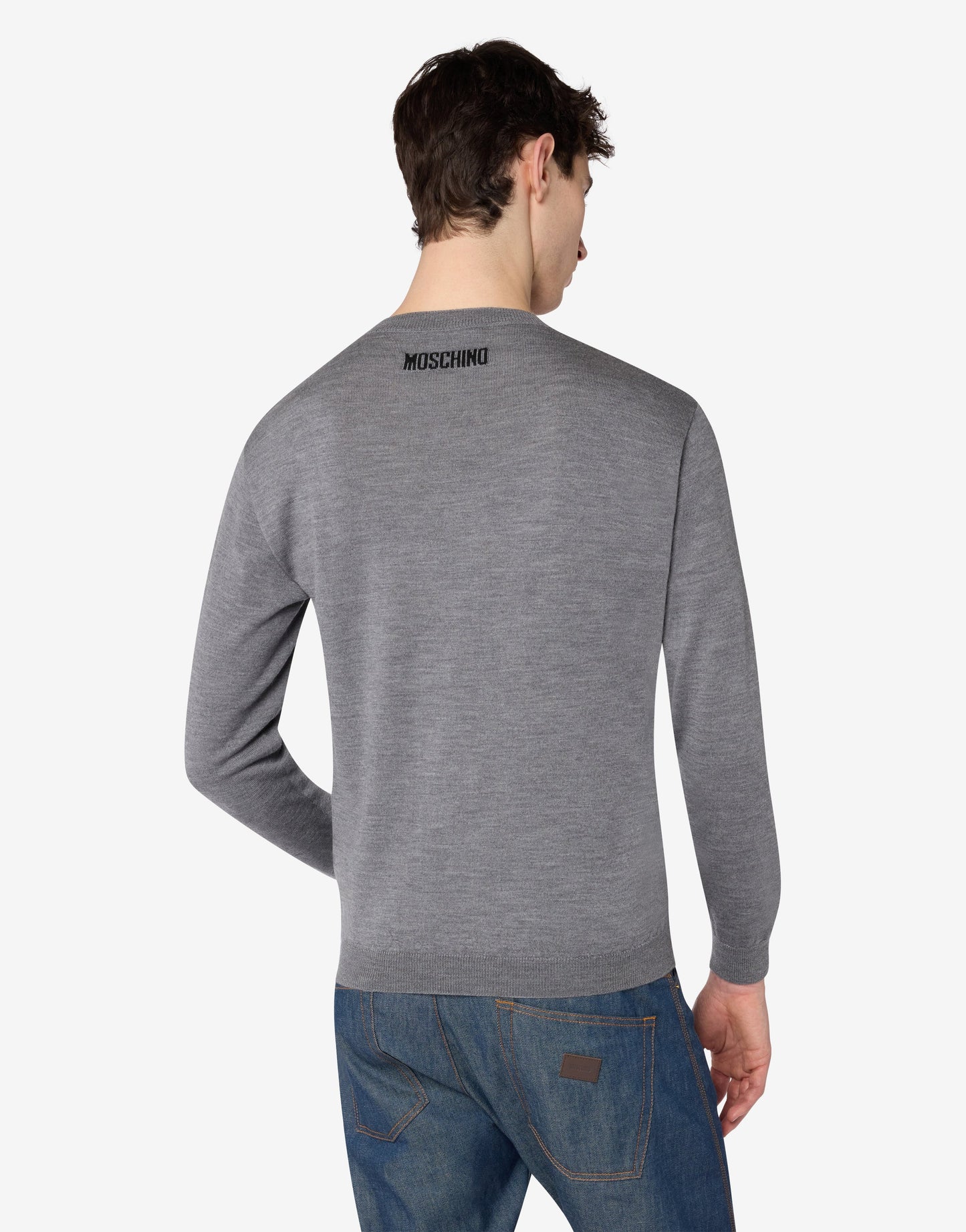 Pullover in lana merino extrafine intarsiato