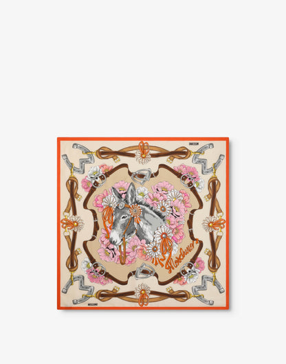 Foulard in seta stampato