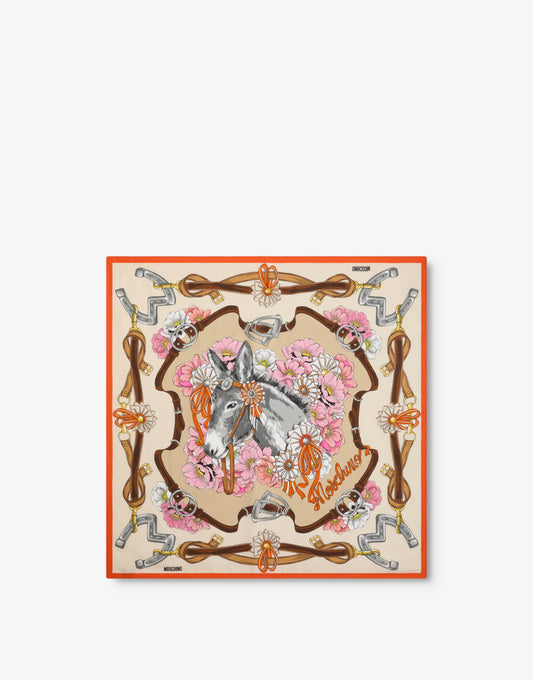 Foulard in seta stampato