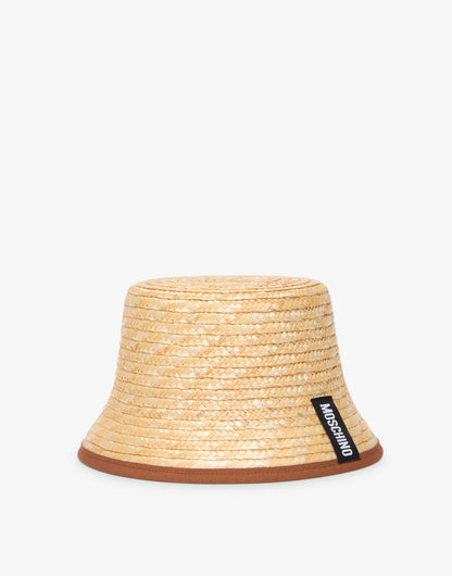 Cappello bucket in paglia