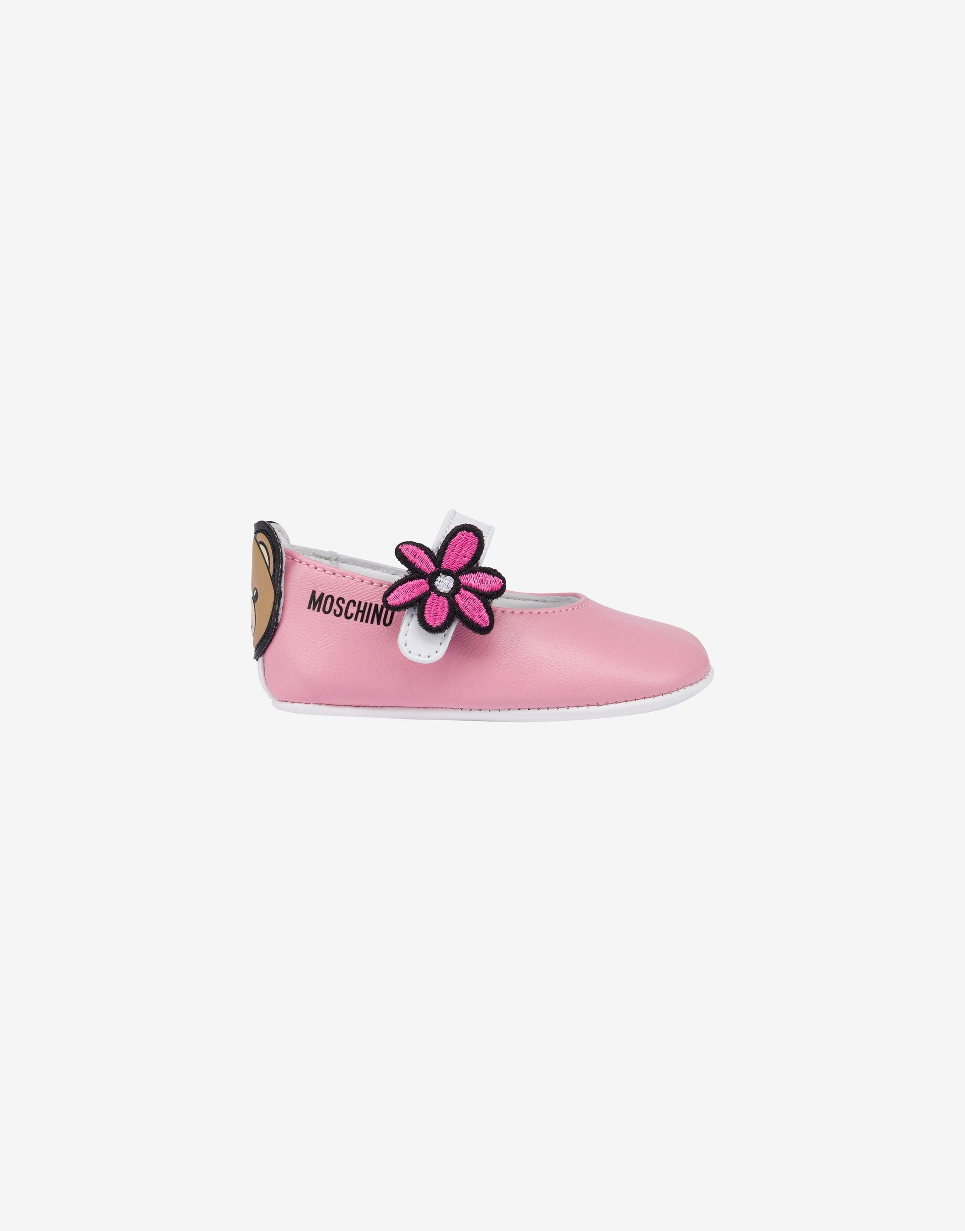 Ballerine in nappa Teddy Patch