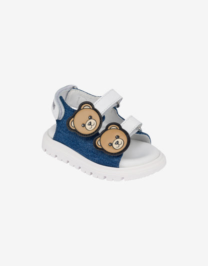 Sandali in denim Moschino Teddy Bear