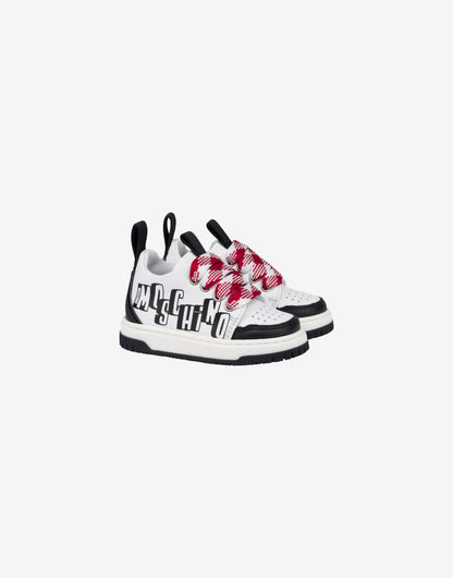 Sneakers in pelle con logo