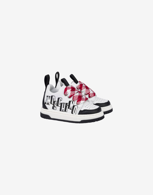 Sneakers in pelle con logo