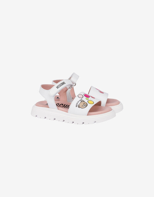 Sandali in pelle Moschino Teddy Bear