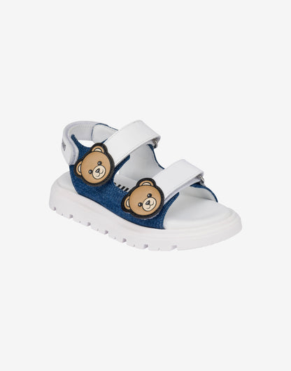 Sandali in denim Moschino Teddy Bear