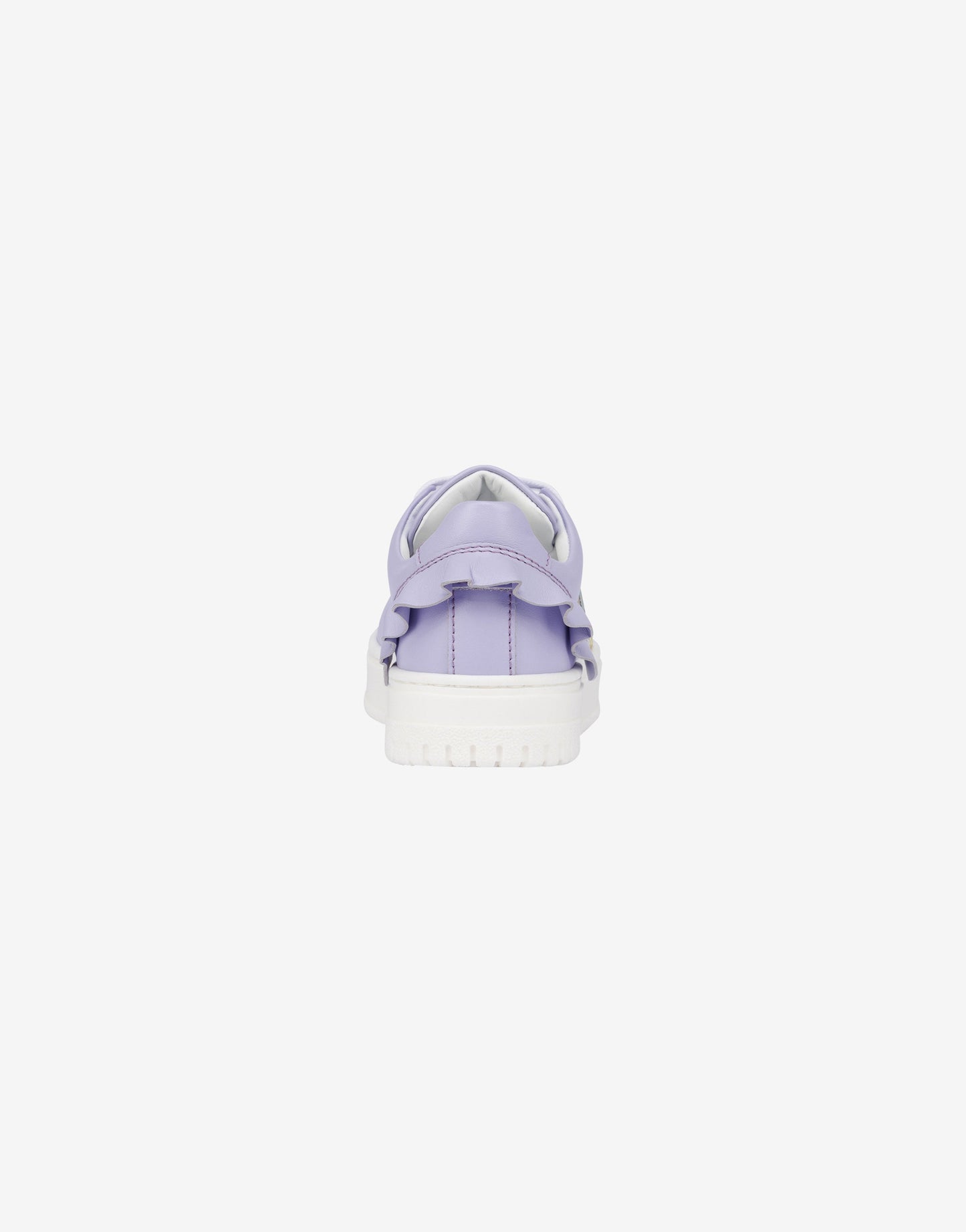 Sneakers in pelle con rouches