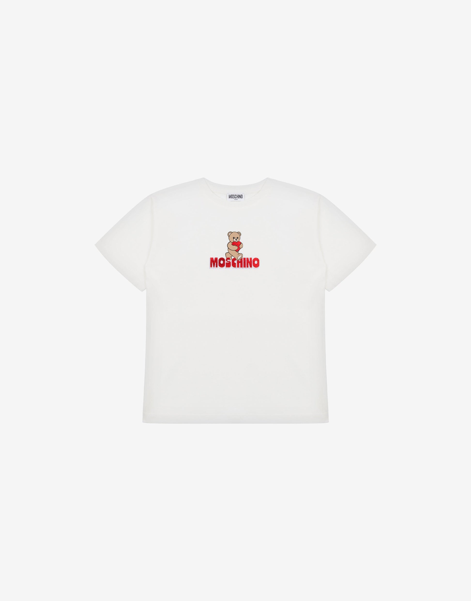 Maxi t-shirt in jersey di cotone Moschino Teddy Bear