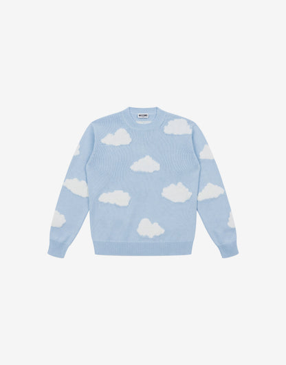 Pullover in cotone jacquard Archive Clouds