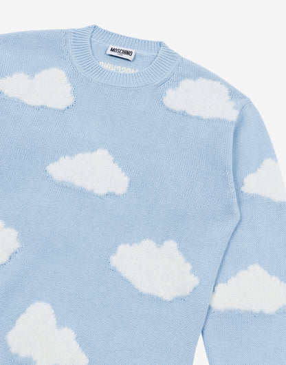 Pullover in cotone jacquard Archive Clouds