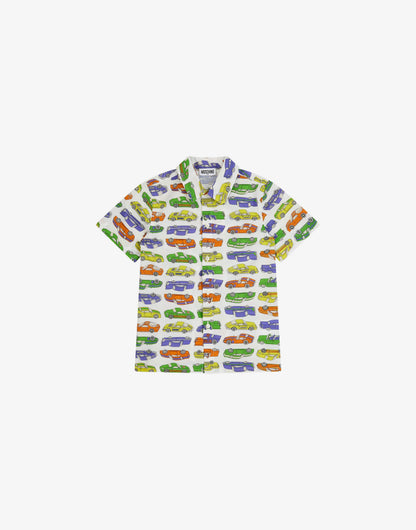 Camicia in popeline di cotone stampata