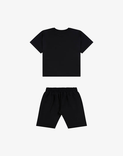 Completo maxi t-shirt e short stampati