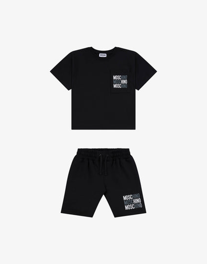 Completo maxi t-shirt e short stampati