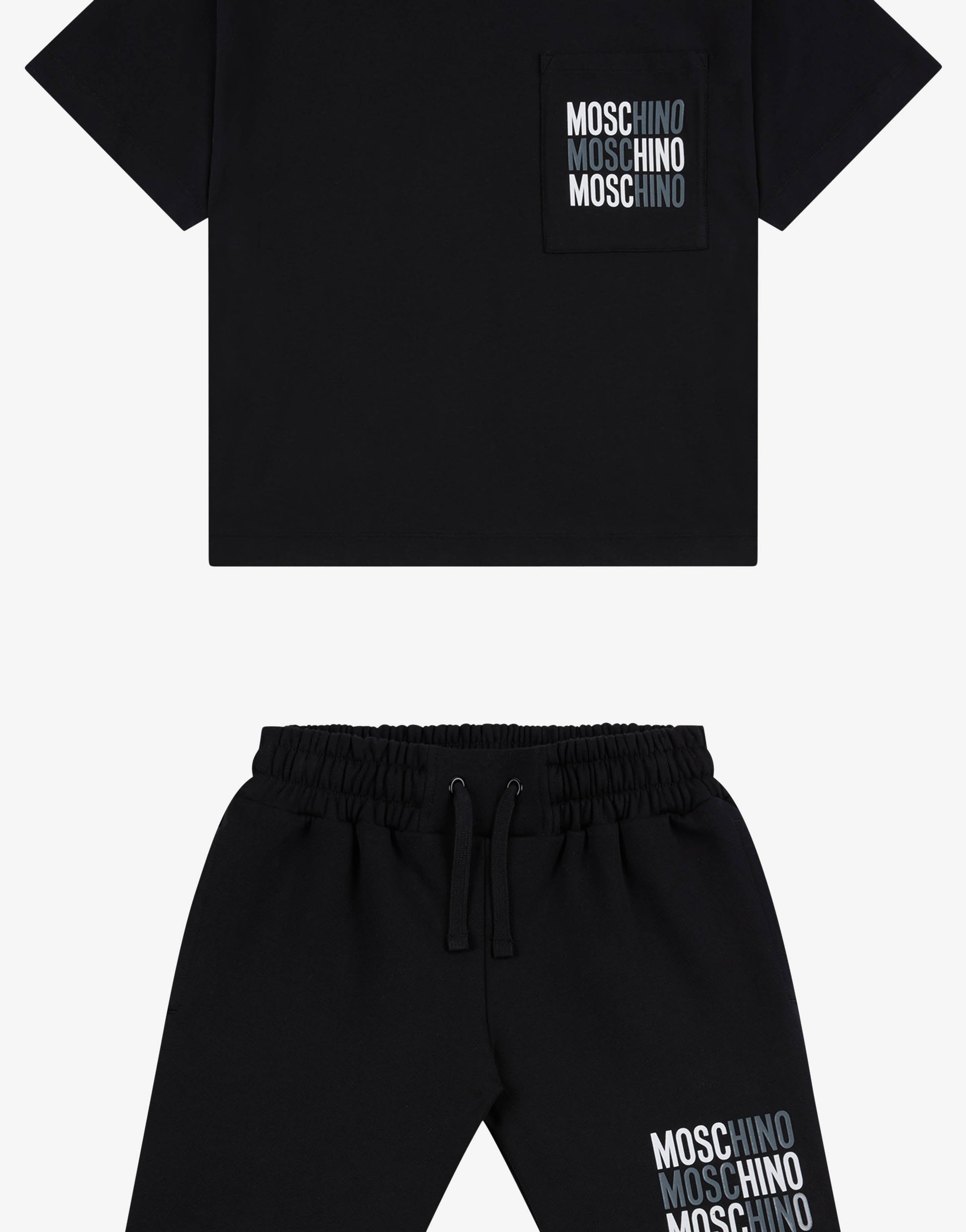 Completo maxi t-shirt e short stampati