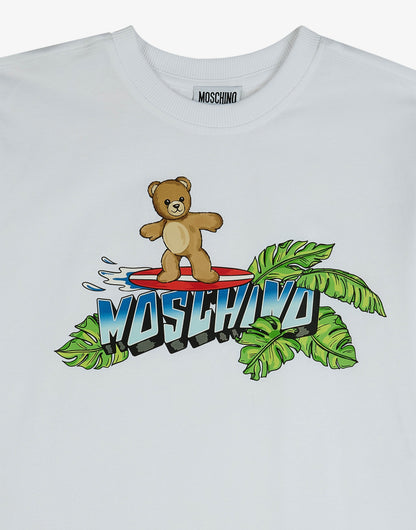 T-shirt in jersey di cotone Moschino Teddy Bear
