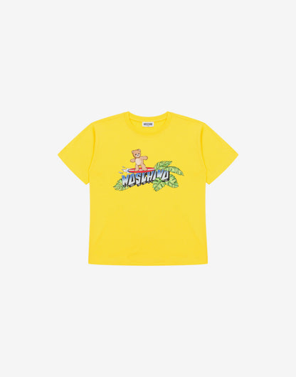 T-shirt in jersey di cotone Moschino Teddy Bear